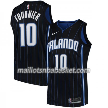 Maillot Homme Orlando Magic Evan Fournier 10 Nike 2017-18 Noir Swingman
